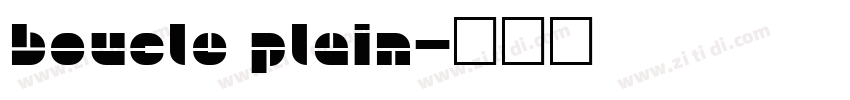 Boucle Plain字体转换